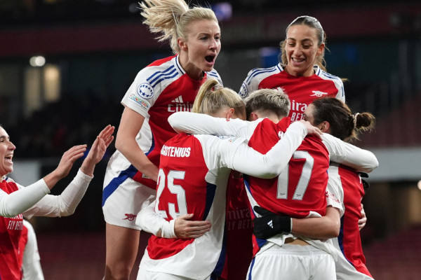 阿森納女足1-0尤文圖斯，驚險晉級歐冠四分之一決賽！